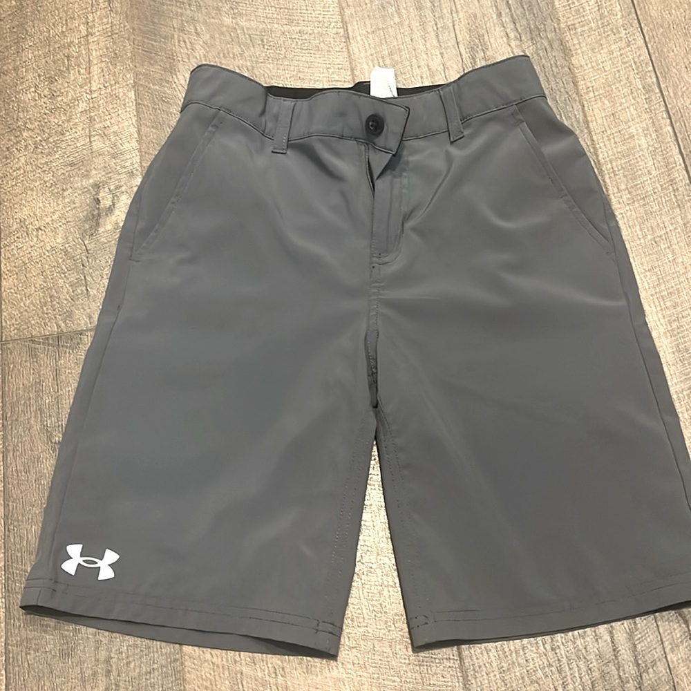 Under Armour dark grey youth shorts
